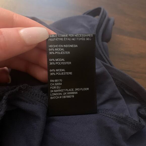 Urban Outfitters dark blue gray sleeveless romper size M - Picture 7 of 9